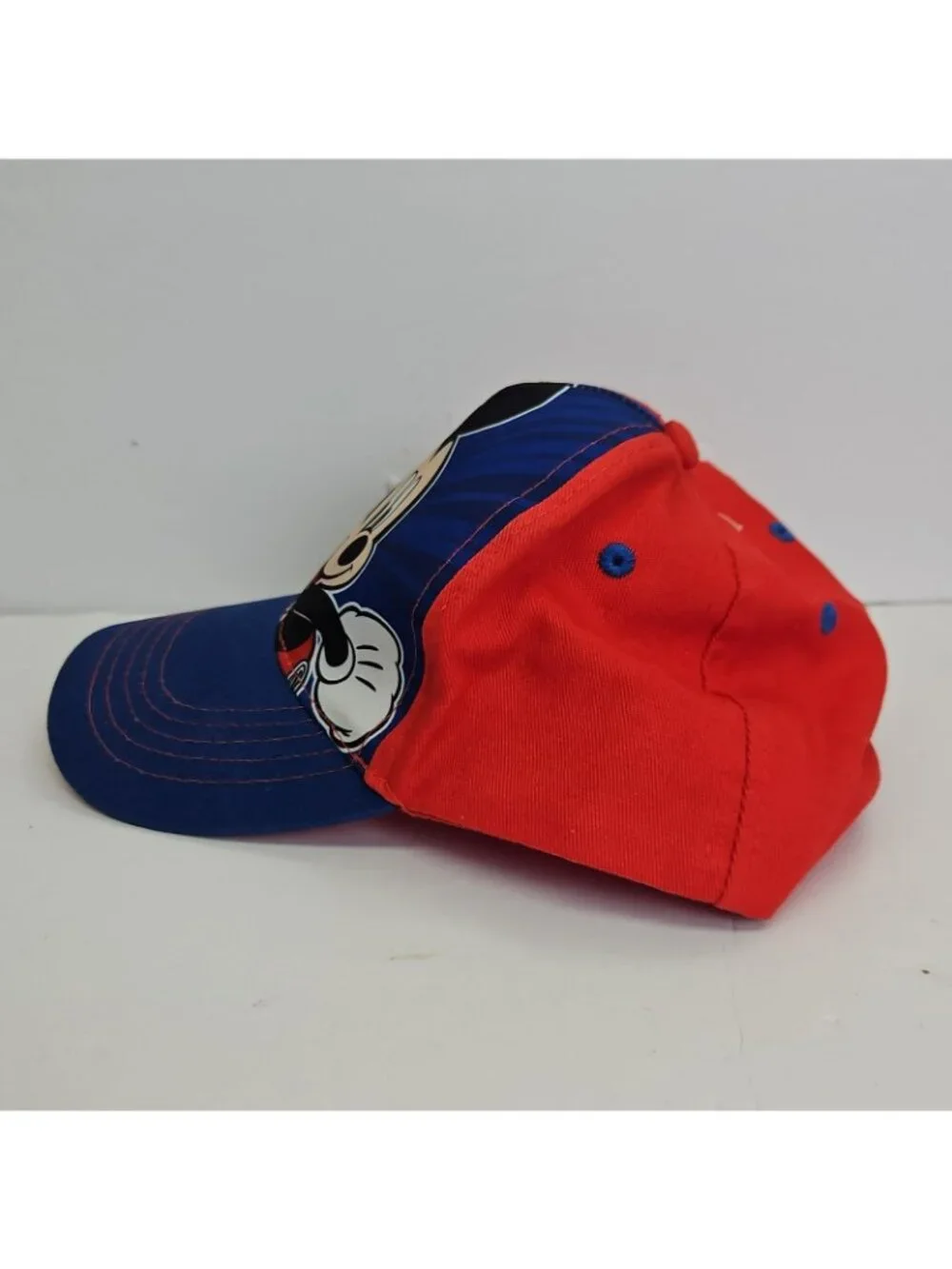 Disney Mickey Mouse Kids Baseball Cap MVP 28 Red Blue Cotton OSFM Youth Boys